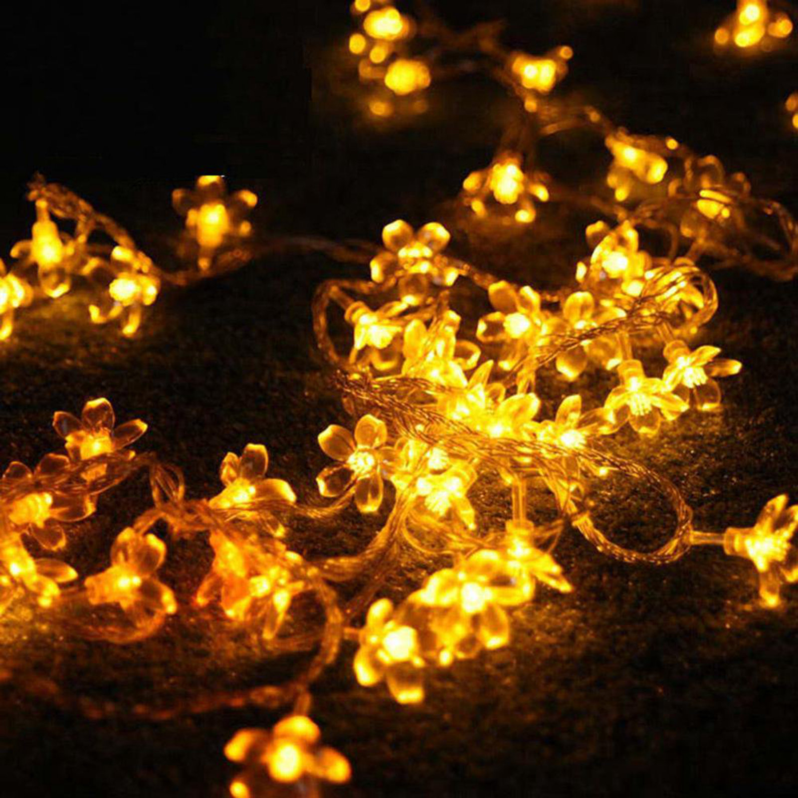The Holiday Aisle® Cherry Blossom 30 Light Solar String Lights ...