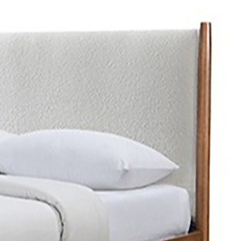 Lit double, noyer / beige, Double