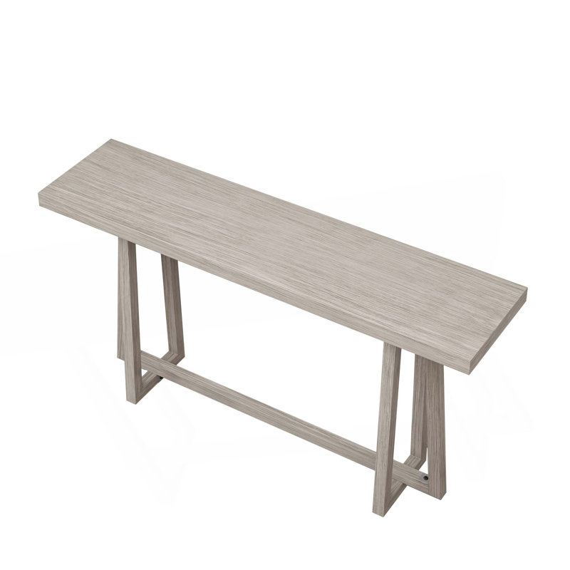 59.84" Rectangular Console Table, Gray