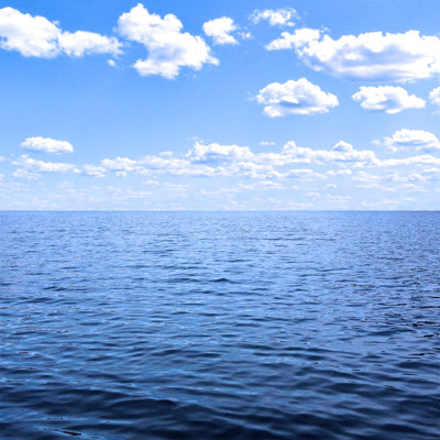Sea and Sky Horizon Over Water by Wildlivingarts