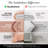 Southshore Fine Linens Vilano Down Alternative Comforter, 240 GSM Double-Brushed Microfiber Oversized All-Season Comforter with Box Stitching, Piped Edges and Corner Tabs, Full/Queen, Blush-491867244-420232233