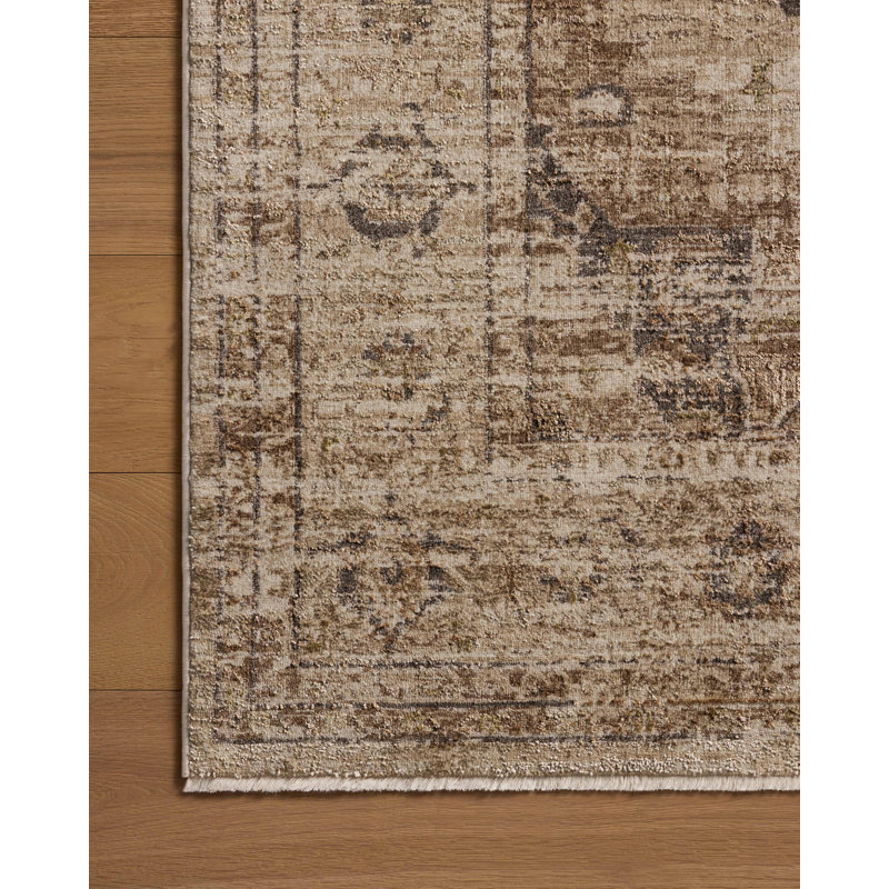 Loloi Haywood Natural / Bark Area Rug, Rectangle 5'3" x 7'7"