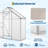 6×3 FT Polycarbonate Greenhouse with Adjustable Roof Vent for Patio Backyard Garden-126195315