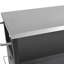 Îlot de cuisine 54,5 po avec plateau en acier inoxydable et chariot de bar extérieur avec 4 roues verrouillables pour barbecue extérieur