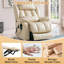 Dual Motor Leather Power Lift Recliner, Infinite Position Lay Flat, Heat & Massage for Adult&Elderly-256013573