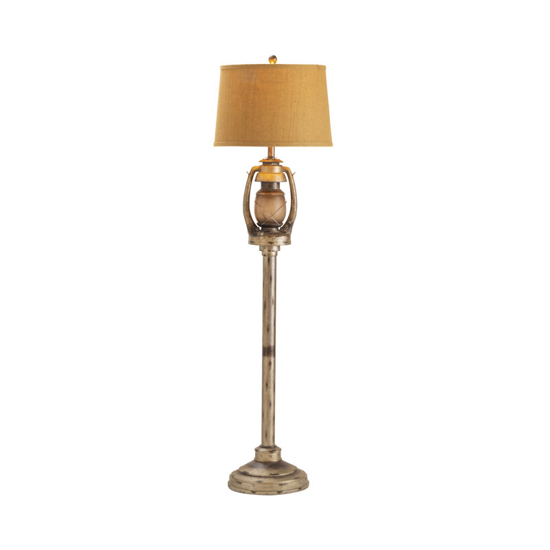 Melvin 62'' Distressed Traditional Floor Lamp