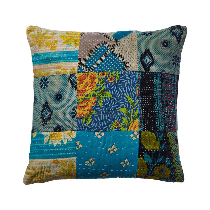 Oreiller One Of A Kind Overdye Kantha Dec