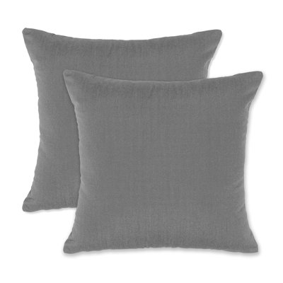 19” Square Outdoor/indoor Zippered Pillow Cover, (set Of 2) By Latitude Run®