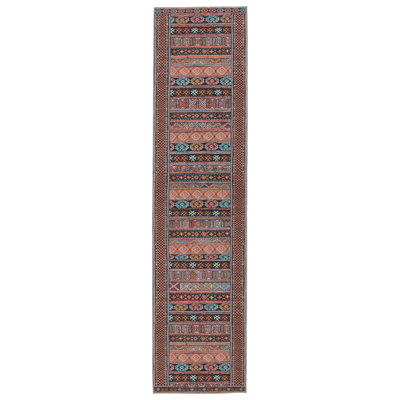 Tapis multicolore lavable à la machine en polyester tissé à la machine Southwestern