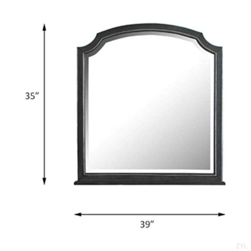 Beatrice Charcoal Finished Mirror