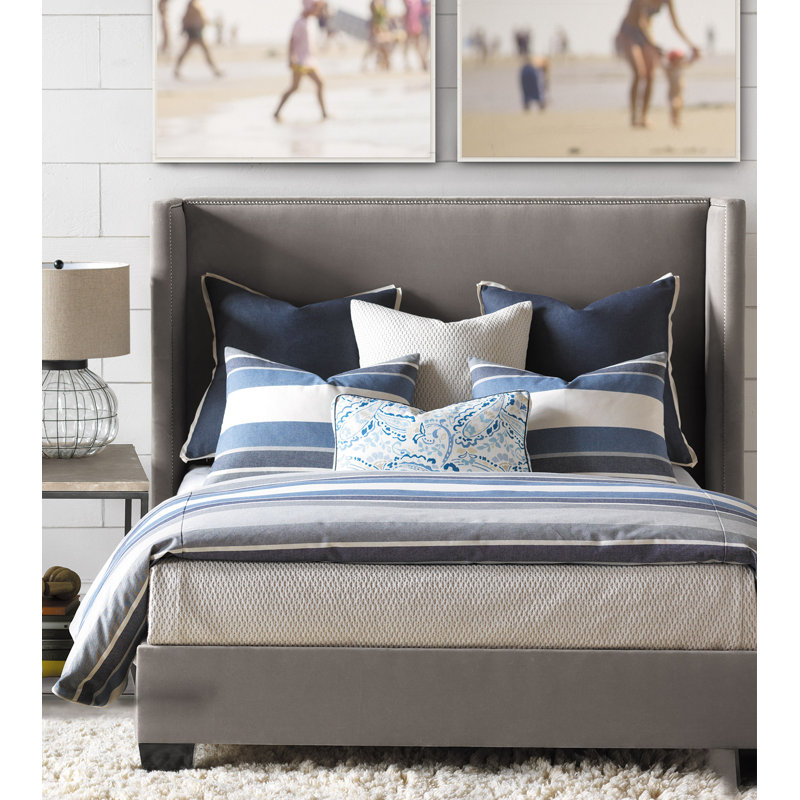 Wainscott Denim Cotton Blend Sham Set, Solid Color