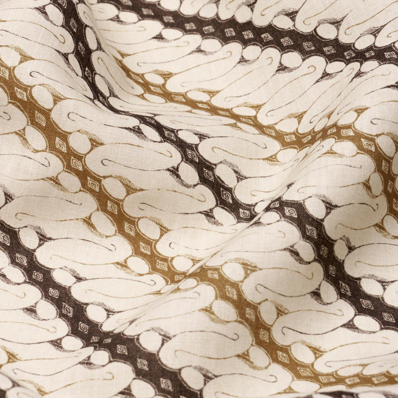 Tissu Schumacher X Rita Konig Ronnie, Brun