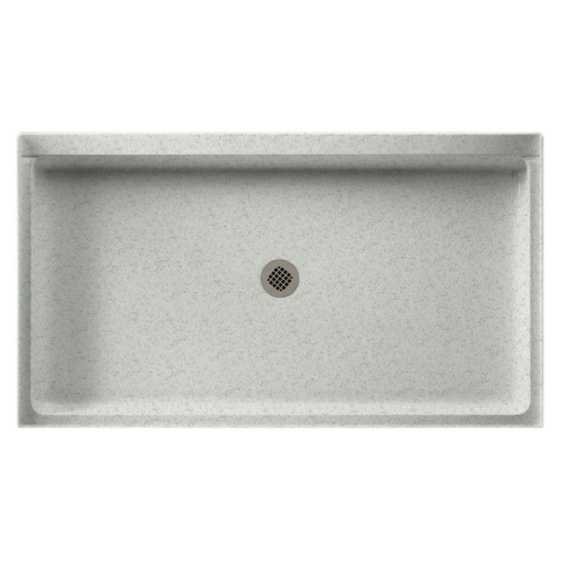 32'' W 60'' D Rectangular Single Shower Base, Tahiti Gray