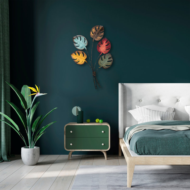 Handmade Decorative Metal Wall Accessory, 24.8 x 28.0 inches | 100% Metal, Thickness: 0.06 inches | Unique Hand-Painted Design - Perfect for Home Decor, Adds Character & Style to Any Room