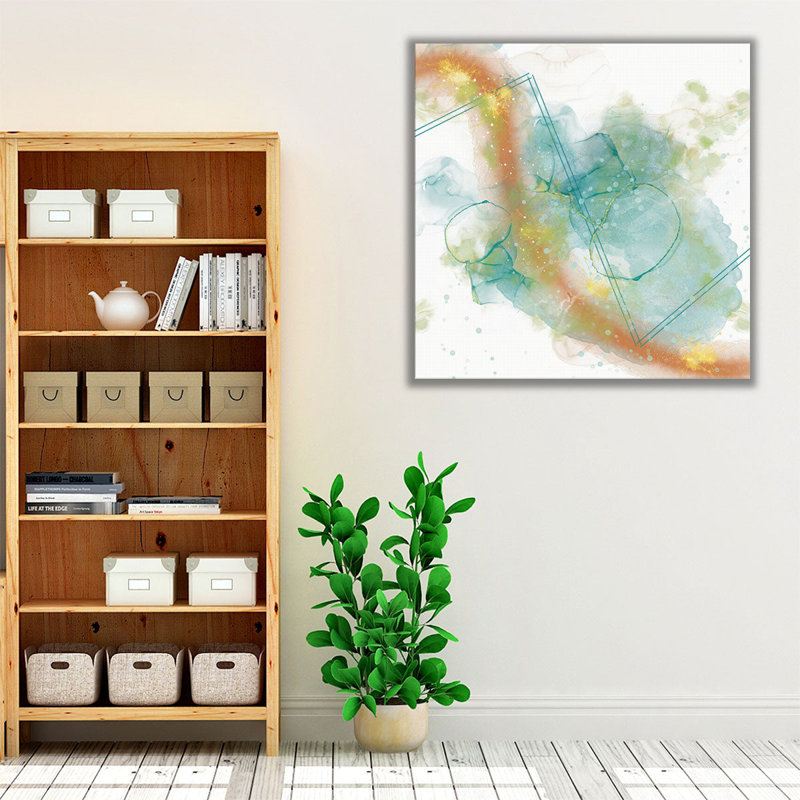Sparkle Abstract 2 - reproduction d'art sur toile, H 16 po x l 16 po