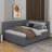 Full Size Upholstered Daybed With Drawers-1638921458
