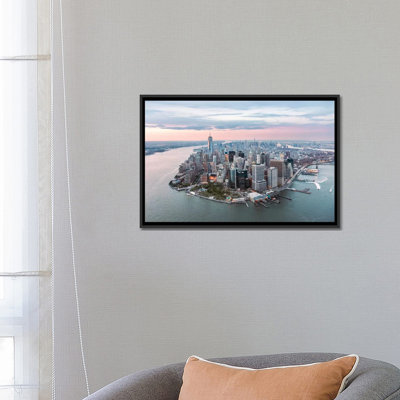 Péninsule inférieure de Manhattan au coucher du soleil, New York, New York, États-Unis par Matteo Colombo - reproduction