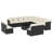 Vidaxl Garden Sofa Set, Cream White-114237179