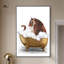 «Bathtime Tiger», impression sur toile tendance par Art Remedy-118146028-118146029
