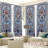 4Pcs Vintage Stained Glass Window Pattern Panel Curtain, Gothic Cathedral Church Style Floral Art Sunshade, Luxury Home Dining Room Living Bedroom Decoration, Indoor Aesthetic Ornament, Easy To Clean, Suitable For All Seasons-1496226554
