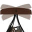 Padded swing with steel frame and stand-96369162