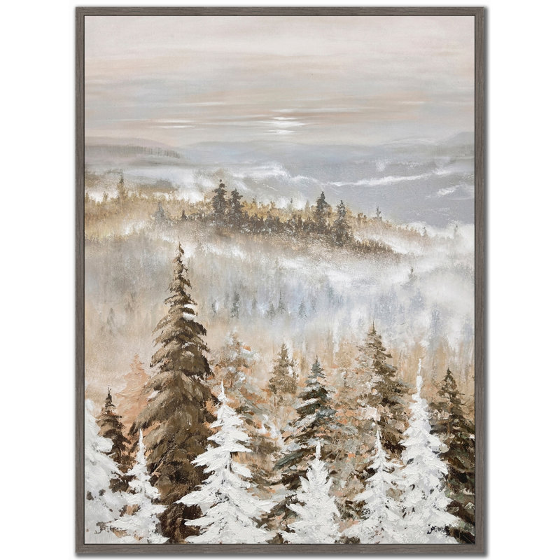«Pines at Dawn», art mural sur toile