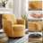Hasbrouck 32.28'' Wide Upholstered Swivel Accent Chair Armchair-115334312