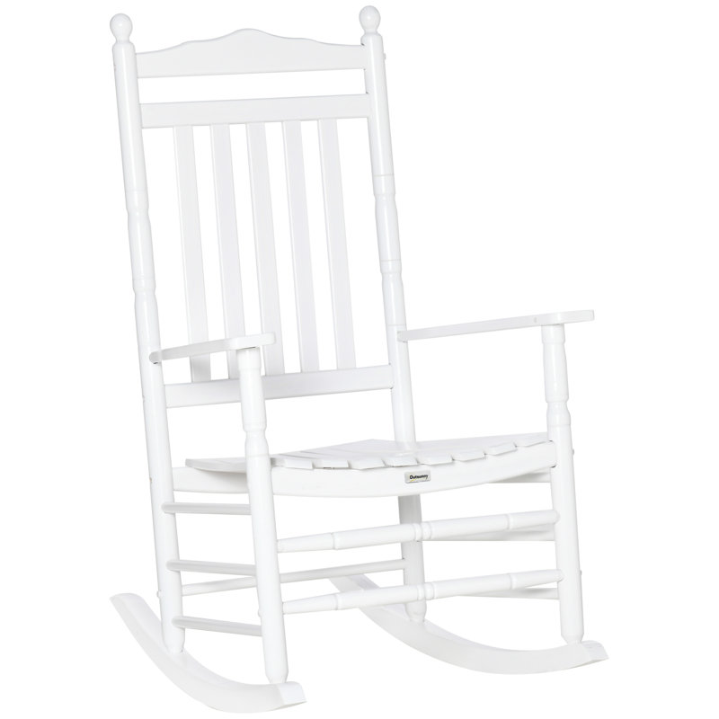 Chaise berçante à haut dossier Traditional