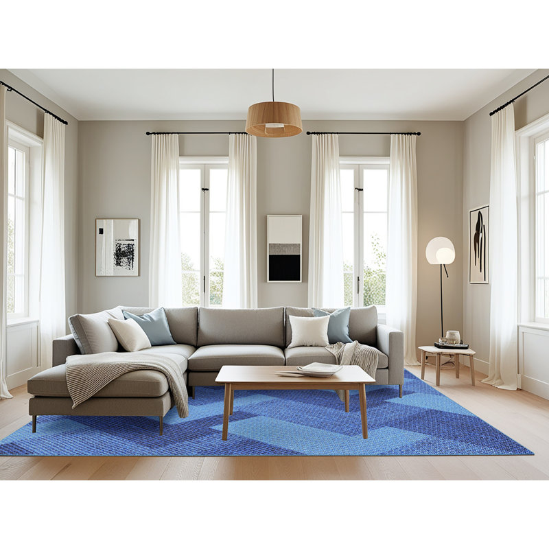 Santillan Geometric Indoor Rug, Rectangle 8' x 10'