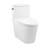Dreux One-Piece 12" Rough-in 1.28 GPF Left Flush Elongated Toilet in Glossy White-72595019-121350099-121350102