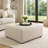 Felo Square Accent Ottoman, 39 Inch,  Polyester Cushioned-111572333