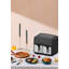 Friteuse électrique Culinaire Chef 9,5 pintes, panier double, température réglable, panneau de commande tactile