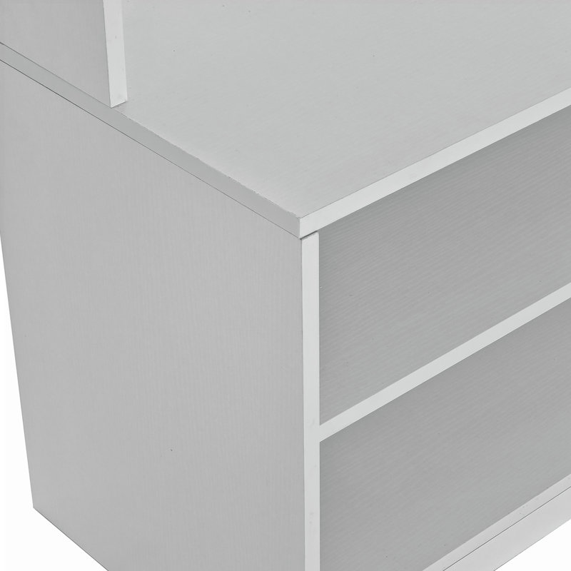 Hall Tree with Shoe Bench and Pegboard, White