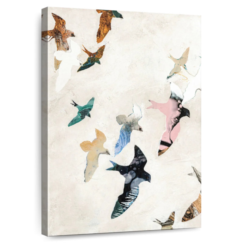 Brampt Abstract Birds II, 51" H x 34" W