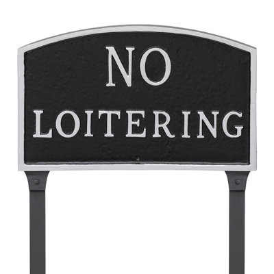 Enseigne de jardin loitering statement