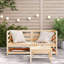 Canapé en coin en bois massif 2 pièces 27,6 po x 27,6 po x 26,4 po Ophelia & Co.-1802599723-1782548395