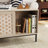 Storage Coffee Table with 4 Sliding Door