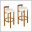 Ensemble de 2 tabourets de bar en bois Elise-860961253