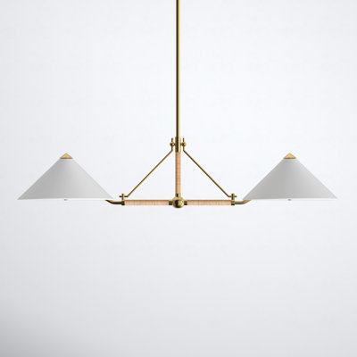 2 - Light Metal Dimmable Kitchen Island Chandelier