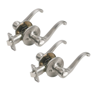 Scroll 2-Way Latch Privacy Door Lever