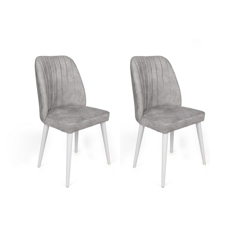Ensemble de chaises (2 pièces), Crème, Blanc, 2