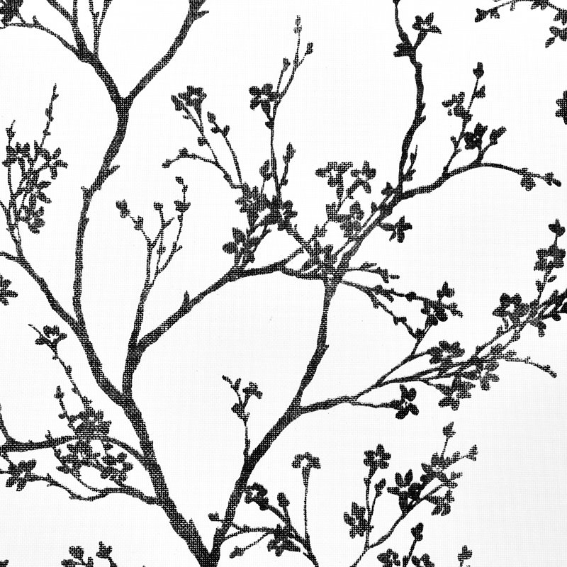 Twiggy Paperweave Wallpaper, Black