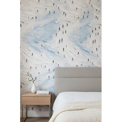 Papier peint blanc sur fond blanc