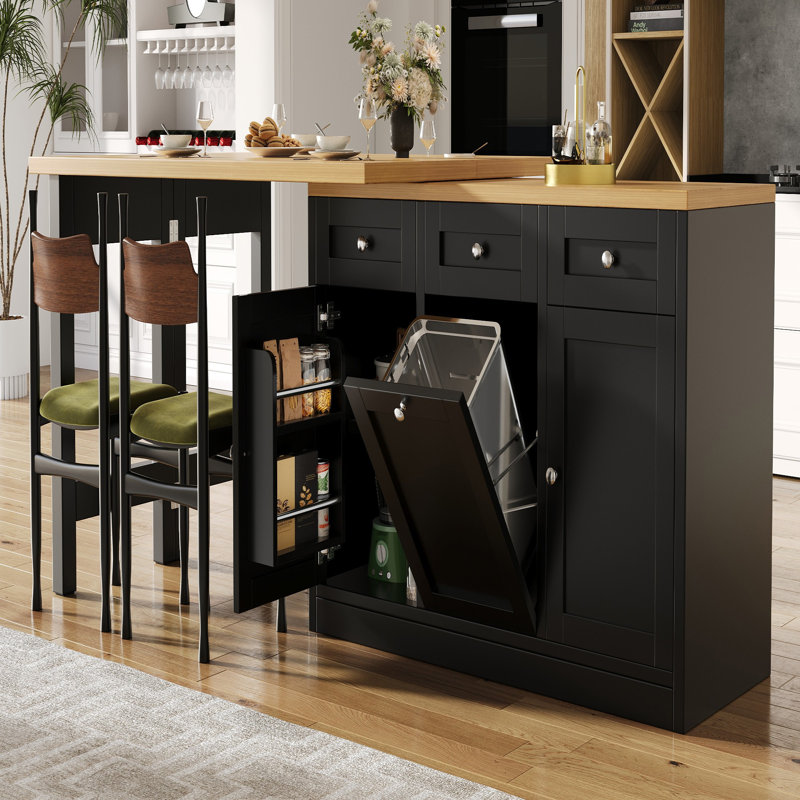 180 cm W Kitchen Island with