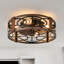 Ventilateur de plafond 20 po à cage réversible Farmhouse avec ensemble d'éclairage et télécommande