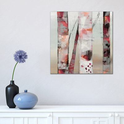 Sunset Birch III by Allison Pearce - Wrapped Canvas Painting