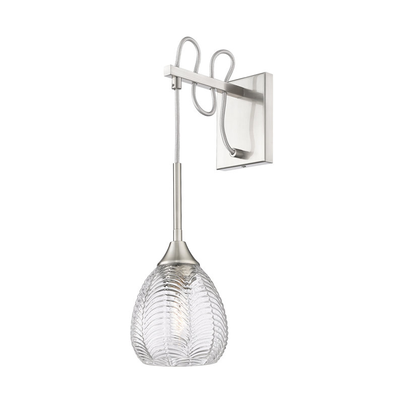 Azam - 1 Light 6" Sconce, Satin Nickel