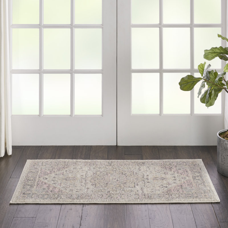 Tapis ivoire moderne Deedra, Rectangle 2 pi x 4 pi