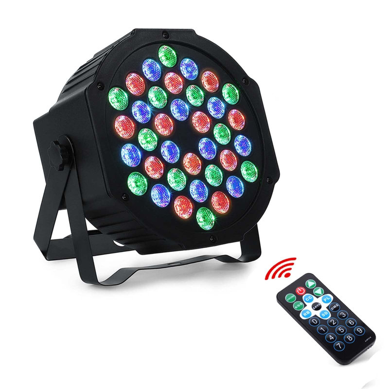 36 LED Par Lights Stage Lights With Sound Activated Remote Control & DMX Control