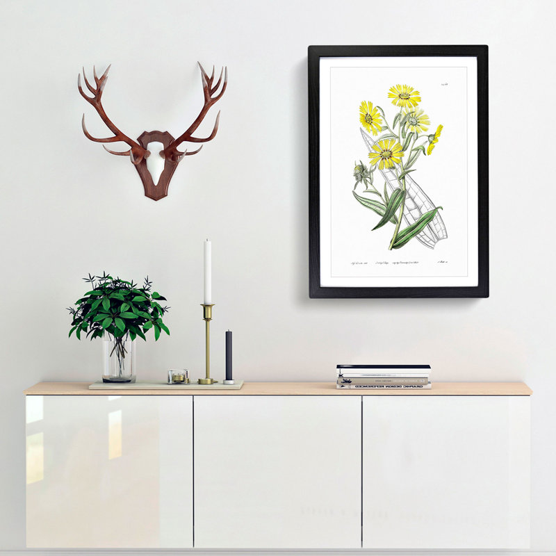 Yellow Daisies - Picture Frame Painting Print, 36cm H x 27cm W x 2cm D, Black Framed